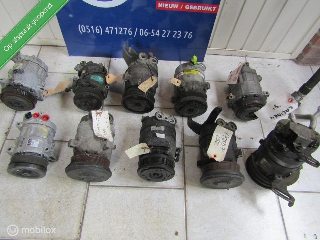 10x Airco pomp opel astra vectra calibra corsa tigra export!, Auto-onderdelen, Gebruikt, Opel, Ophalen of Verzenden, Opel
