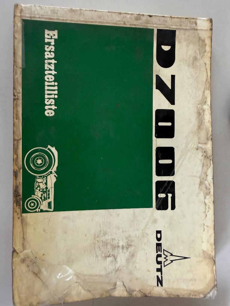 Onderdelen lijst deutz 7006, Ophalen of Verzenden, Gelezen, Catalogus