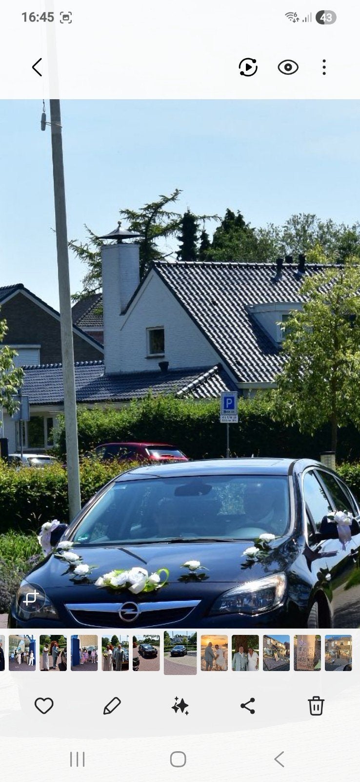 Trouwen mooi bloemen voor op je auto, Ophalen, Versiering, Geboorte of Huwelijk