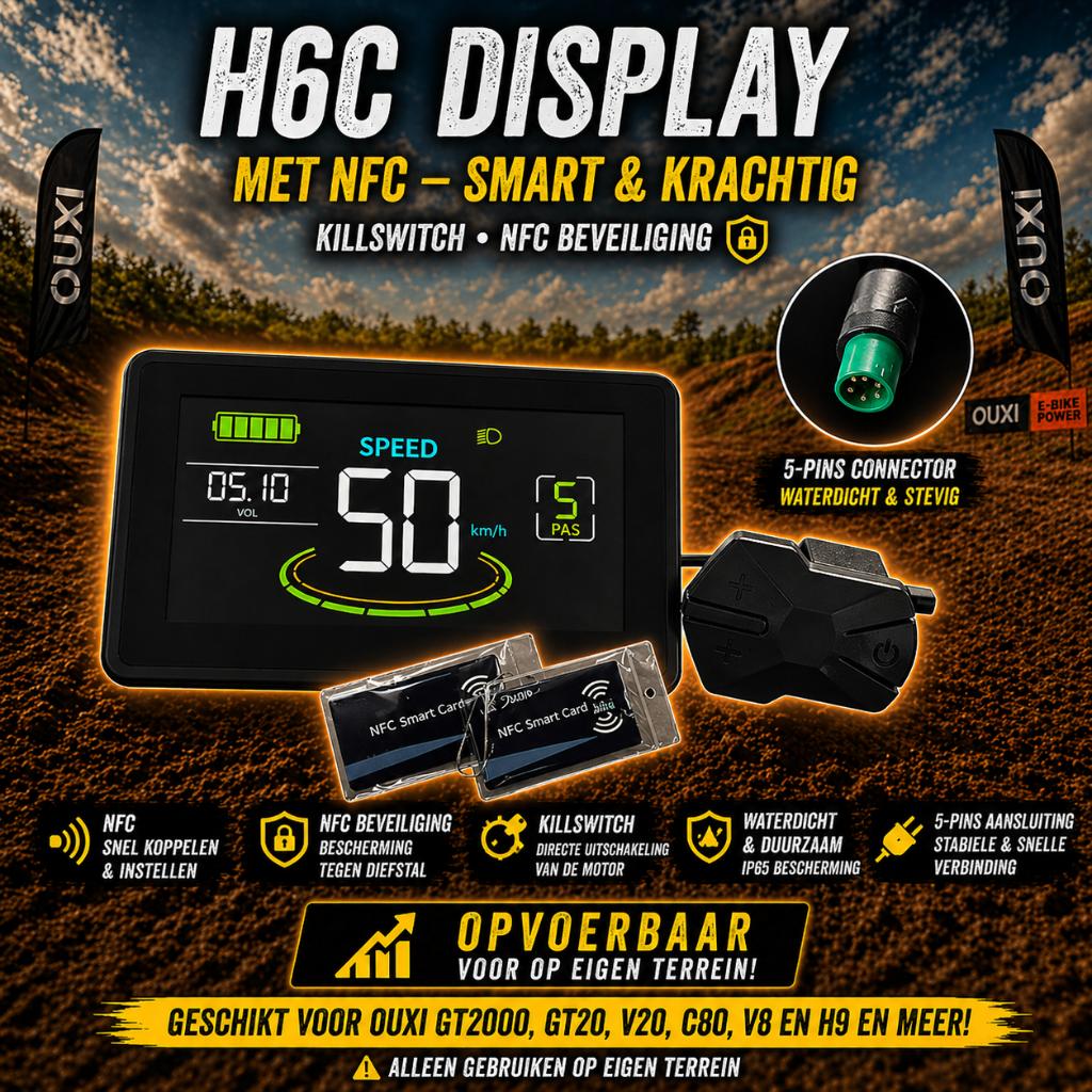 🔥Fatbike opvoerbaar display met NFC & Killswitch🔥, Ophalen of Verzenden, Waterdicht, Nieuw