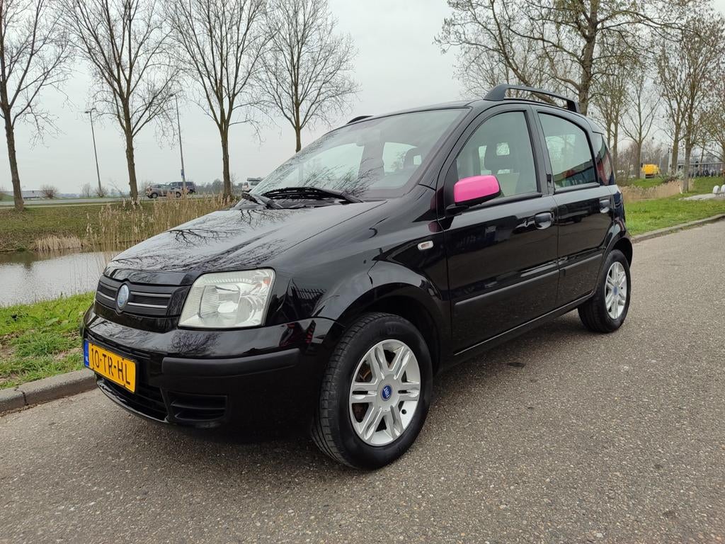 Fiat Panda 1.2 Dualogic 2007 Zwart Automaat, Auto's, Fiat, Stof, 840 kg, Zwart, Origineel Nederlands