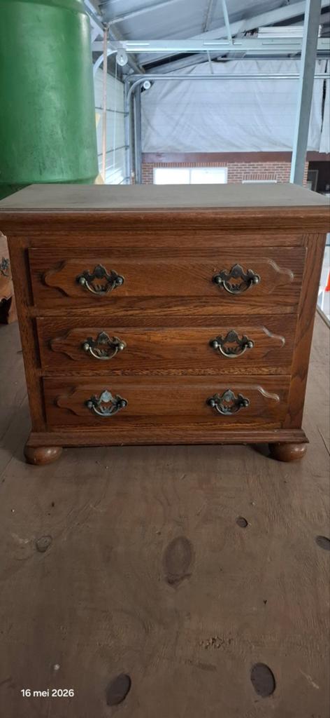 Houten Ladekastje, Ophalen, Minder dan 50 cm, 3 of 4 laden, Minder dan 100 cm