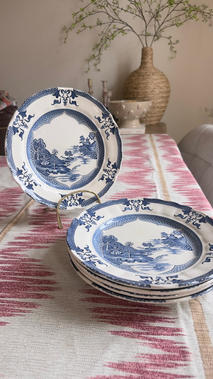 Set van 5 Royal Tudor Mandarin borden, Made in England, Ophalen of Verzenden