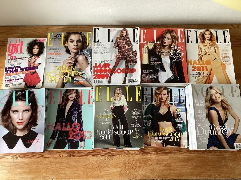 Modebladen Elle en Vogue, Ophalen, Zo goed als nieuw