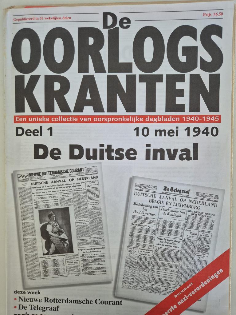 De oorlogskrant plus extra's 1 t/m 65, Ophalen of Verzenden, Tweede Wereldoorlog, Gelezen, Algemeen