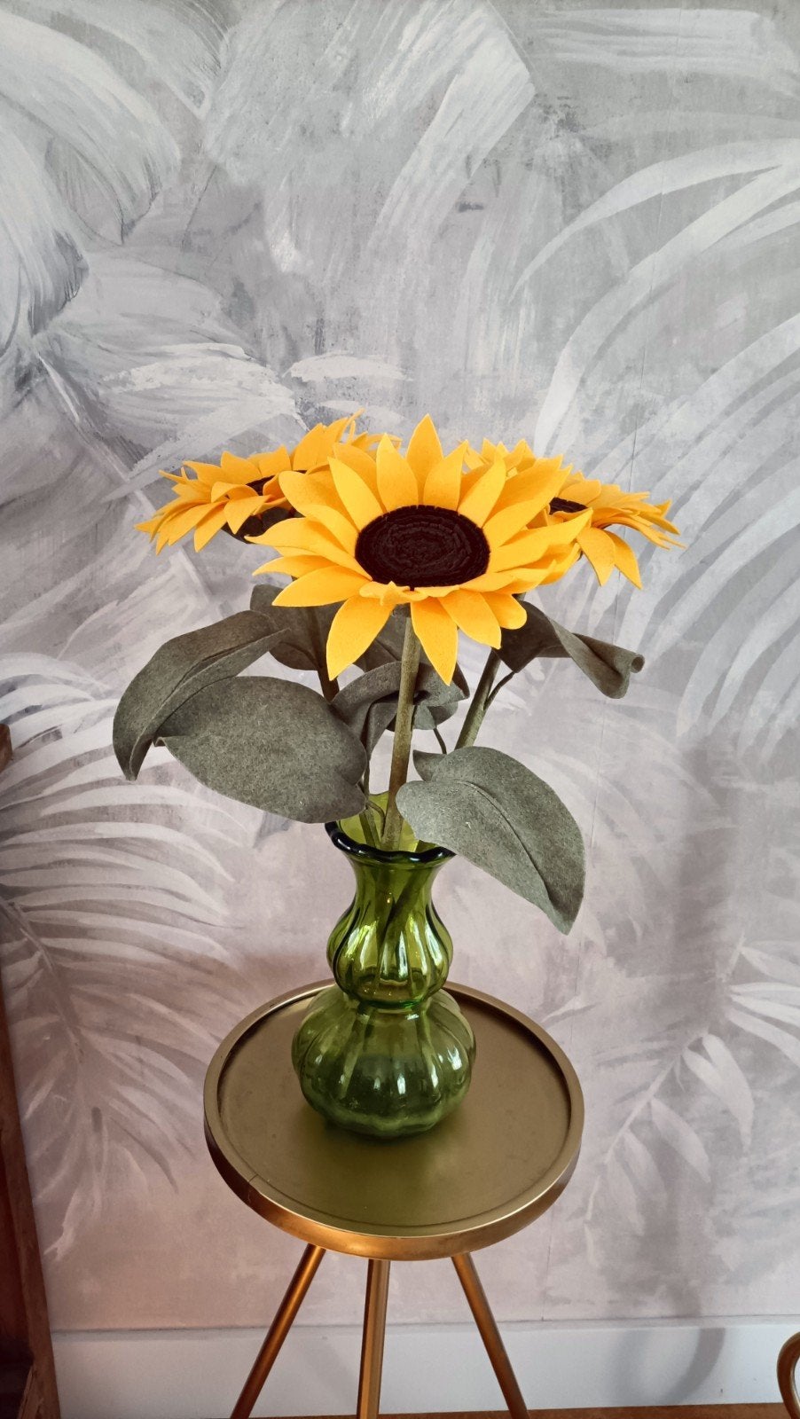 handgemaakte zonnebloemen van vilt., Ophalen of Verzenden, Nieuw