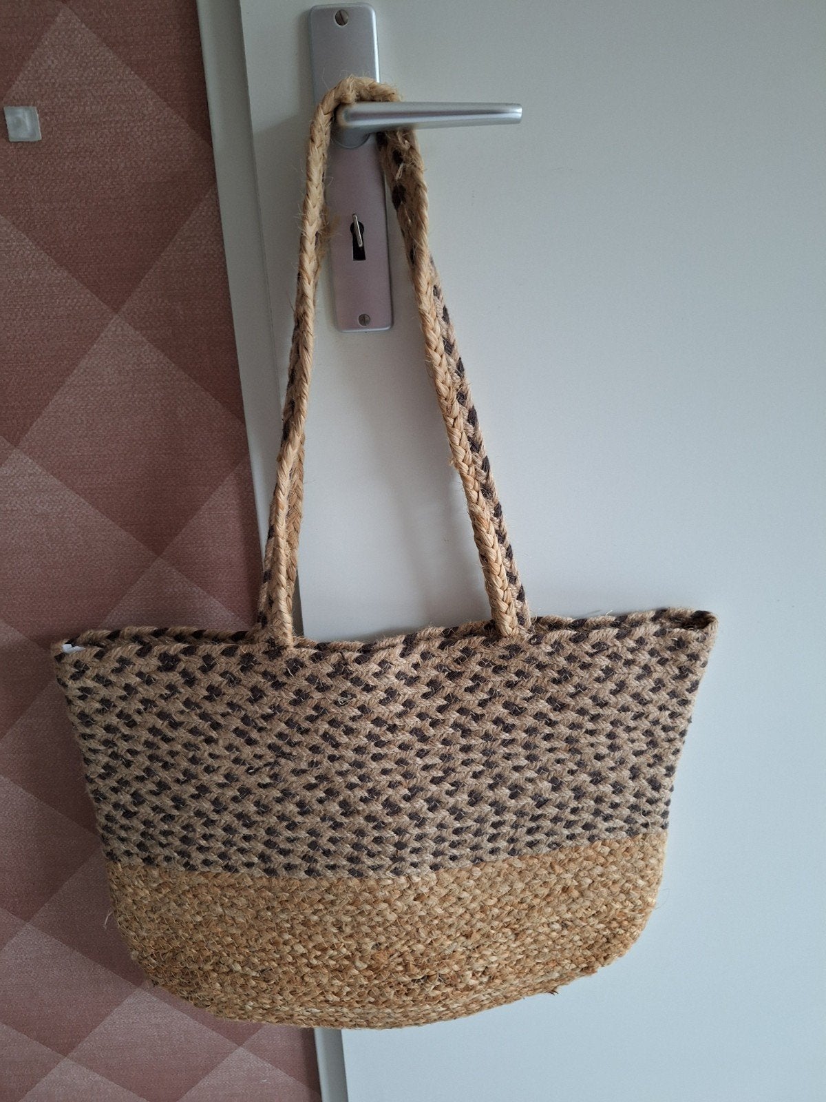 Nieuwe rieten tas / mand - Verzendkosten koper, Ophalen of Verzenden, Nieuw, Bruin, Shopper