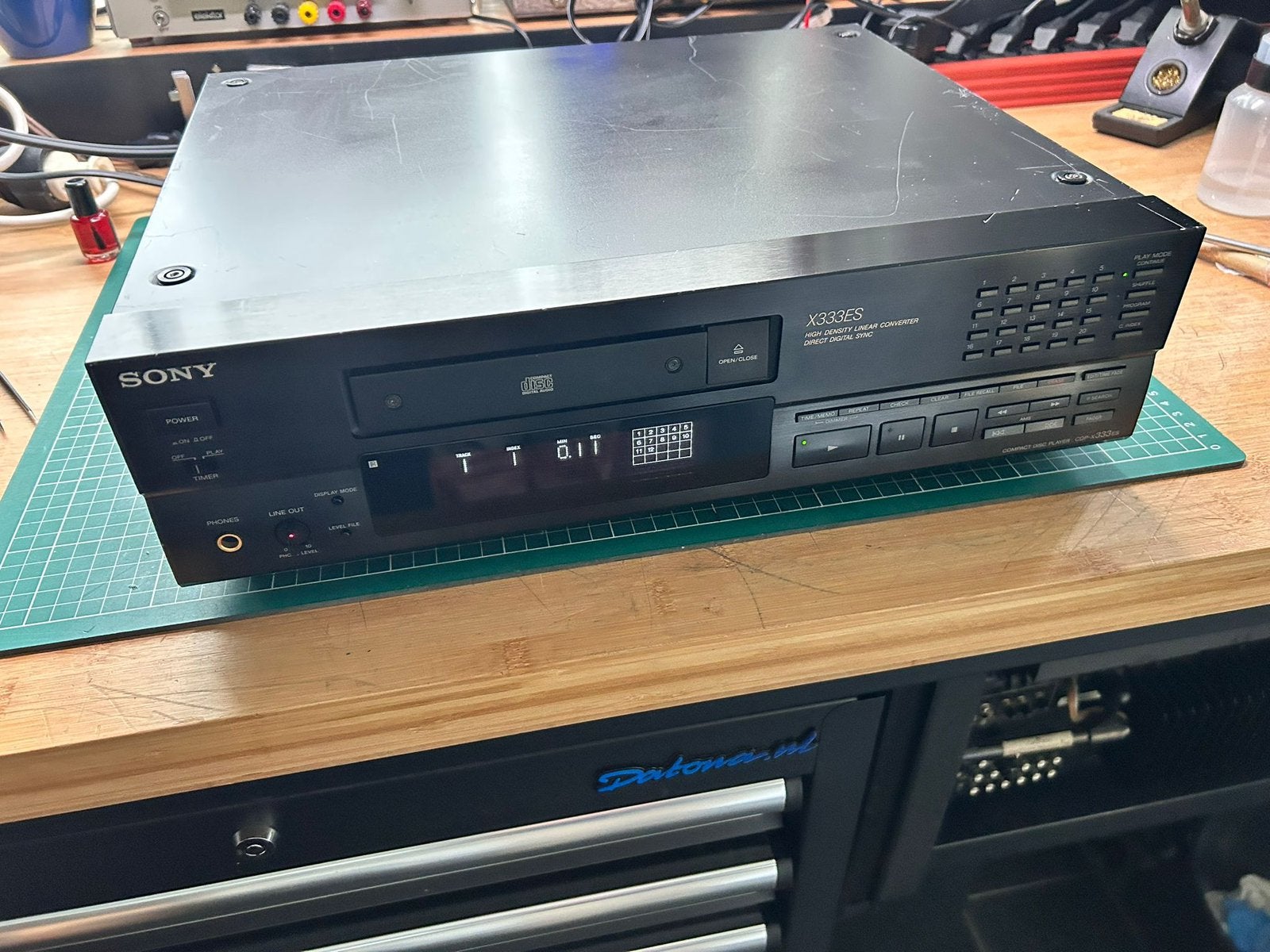 Sony CDP-X33ES High-End CD speler - ES-Serie, Ophalen of Verzenden, Zo goed als nieuw, Sony