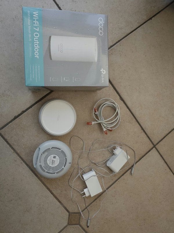 TP-Link Deco BE25 outdoor WiFi 7 unit, Ophalen of Verzenden, Zo goed als nieuw, Router, TP-Link
