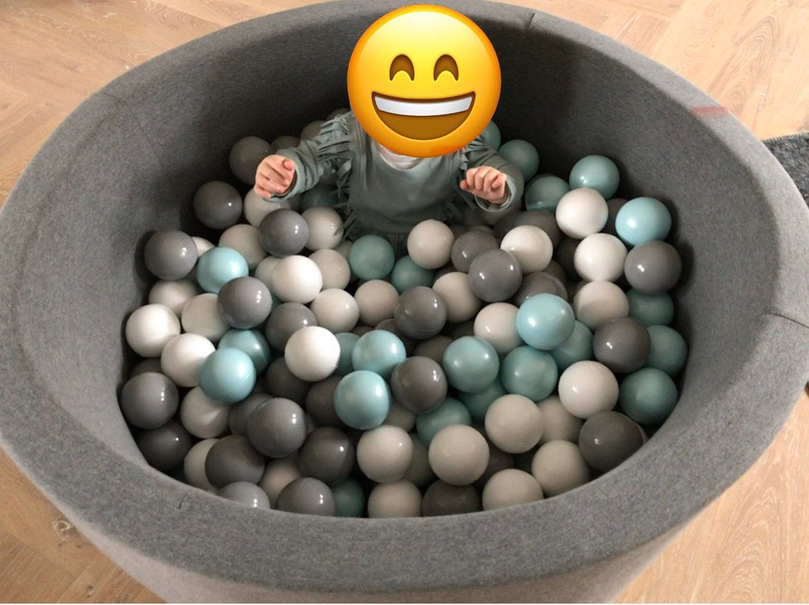 Misioo Ballenbak met 200 ballen 40x90 cm, Ophalen, Gebruikt, Jongen of Meisje