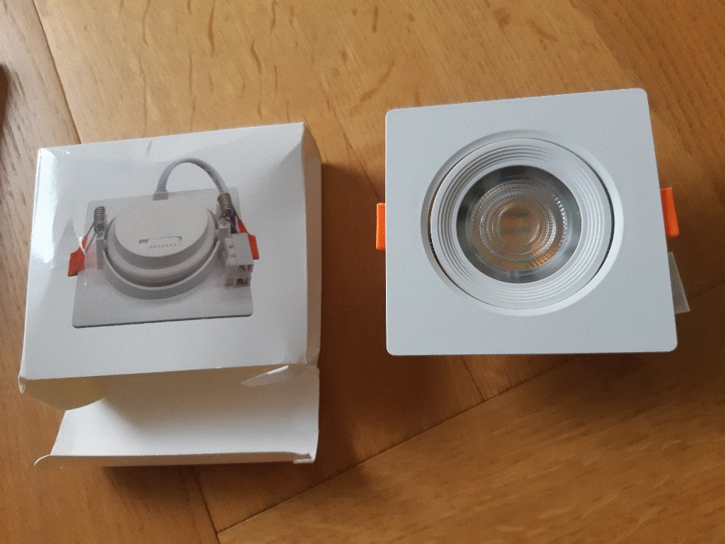 Witte led plafondspot, richtbaar, instelbaar in 3 lumen, Huis en Inrichting, Lampen | Spots, Kunststof, Nieuw, Ophalen of Verzenden
