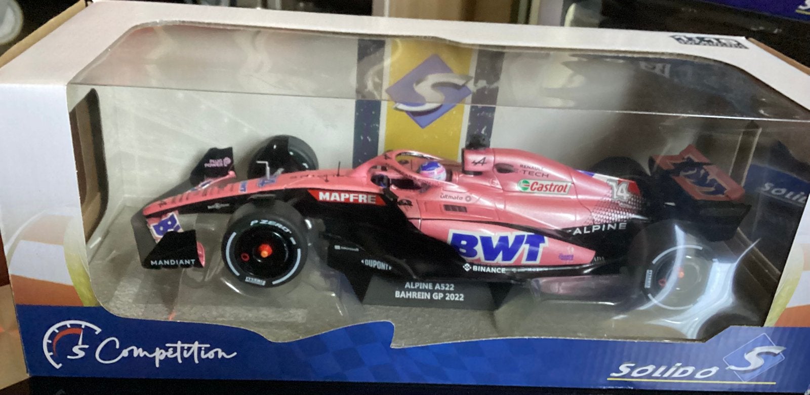 Alpine A522 GP Bahrein 2022 Fernando Alonso, Hobby en Vrije tijd, Ophalen of Verzenden, Zo goed als nieuw, Auto, Overige merken