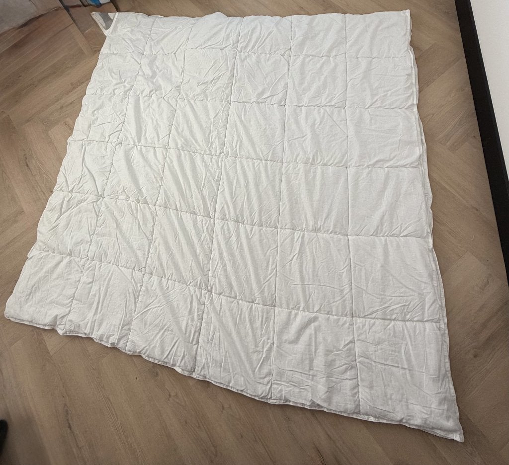 2-seizoenen dekbed van 200x200 vulling Texels scheerwol, Huis en Inrichting, Wit, Tweepersoons, Wol, Ademend