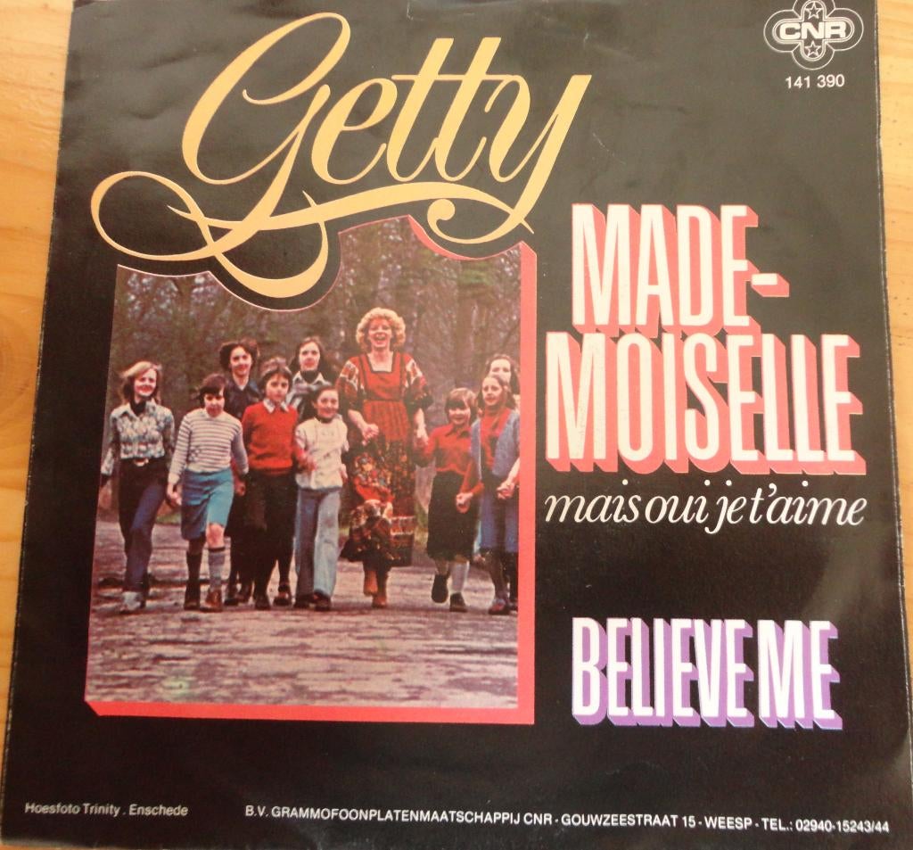 Getty > Mademoiselle, Gebruikt, 7 inch, Single, Ophalen of Verzenden