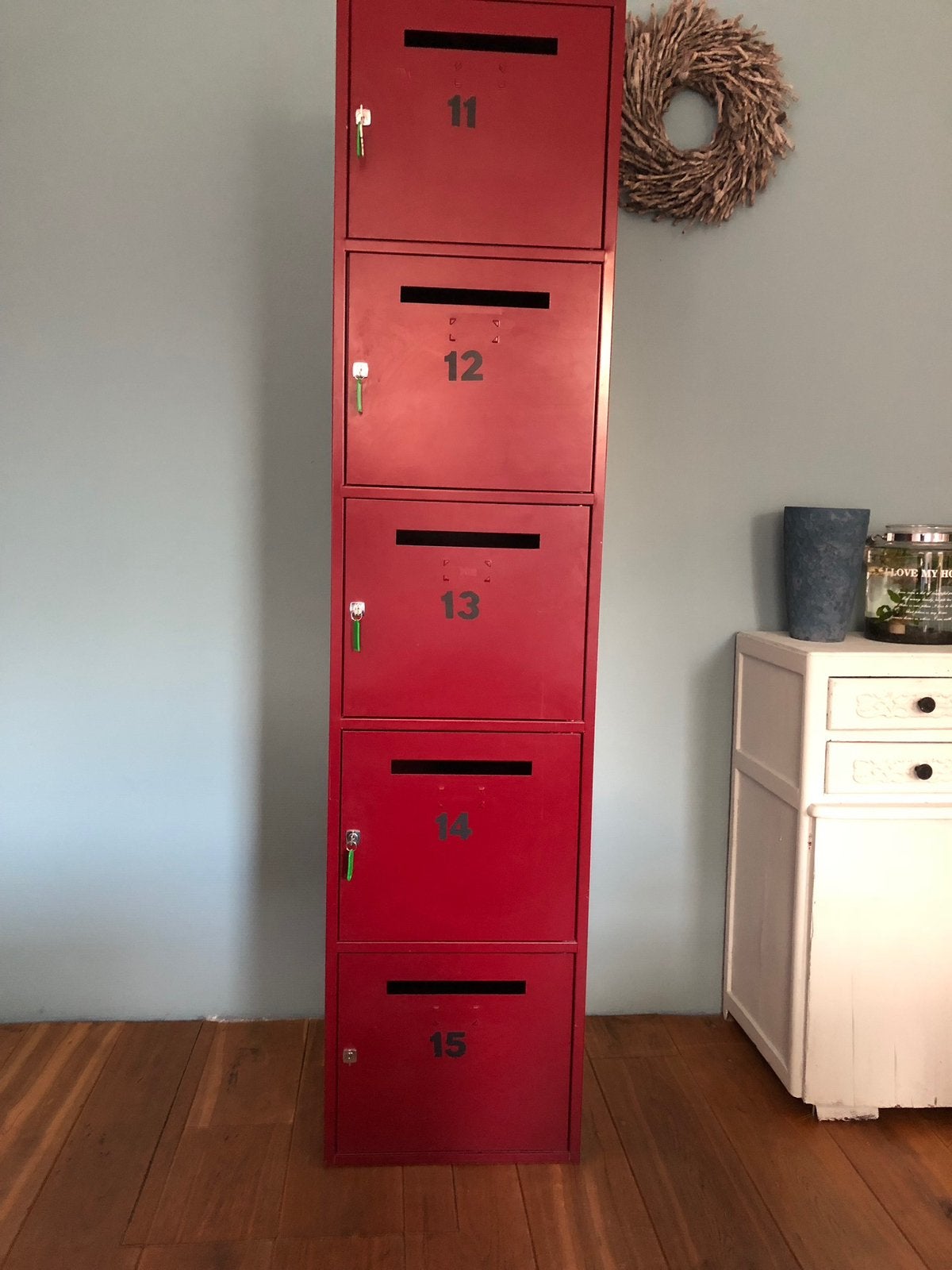 5 deurs locker kasten, Ophalen, Gebruikt