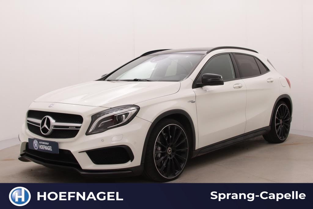 Mercedes-Benz GLA-klasse AMG 45 4MATIC | Pano | Camera | 20, Auto's, Mercedes-Benz, Gebruikt, Zwart, 4 cilinders, 360 pk