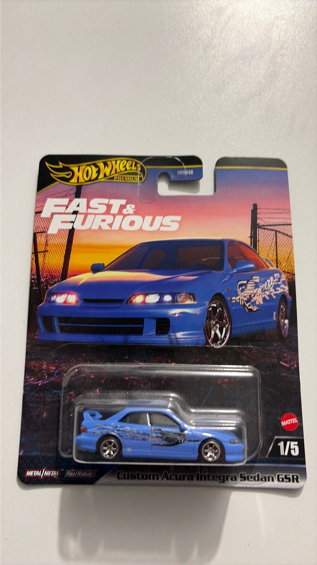 Hot Wheels Premium Fast & Furious Acura Integra Sedan GSR, Ophalen of Verzenden, Zo goed als nieuw, Auto