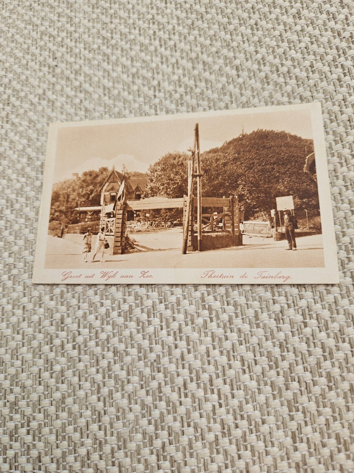 Oude kaart Wijk aan Zee - Theetuin de Tuinberg, Ophalen of Verzenden, Voor 1920, Ongelopen, Noord-Holland