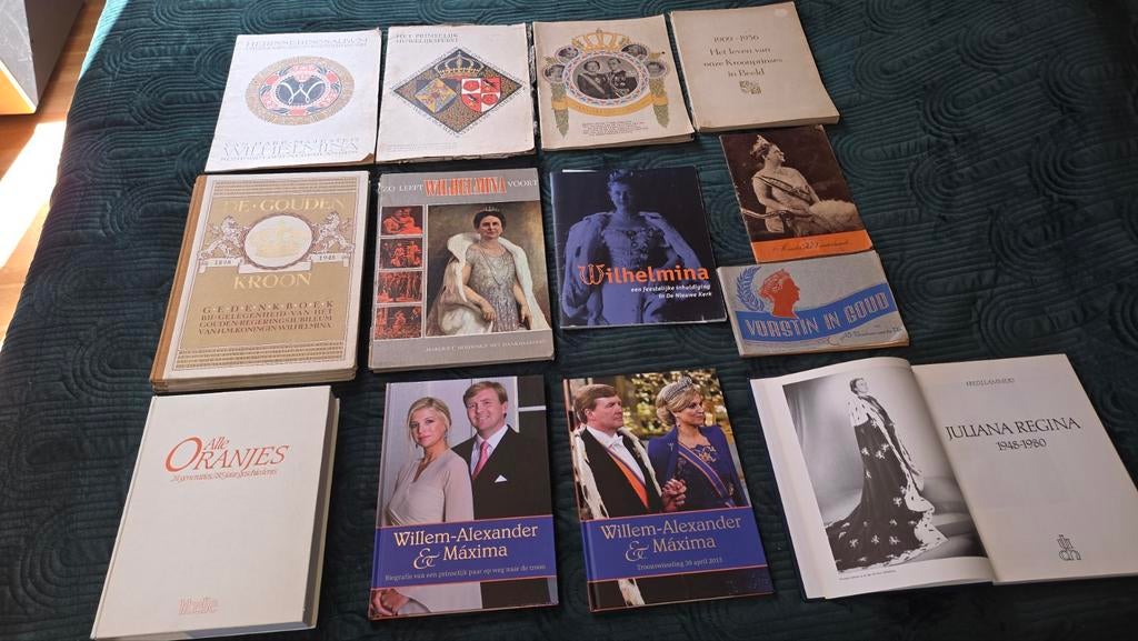 Grote collectie boeken over de Oranjes, Ophalen of Verzenden