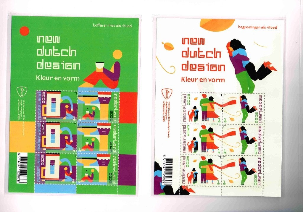 New Dutch Design 4 vel 6x waarde 1 in 3 luik/65.18, Postzegels en Munten, Postzegels | Nederland, Verzenden, Na 1940, Postfris