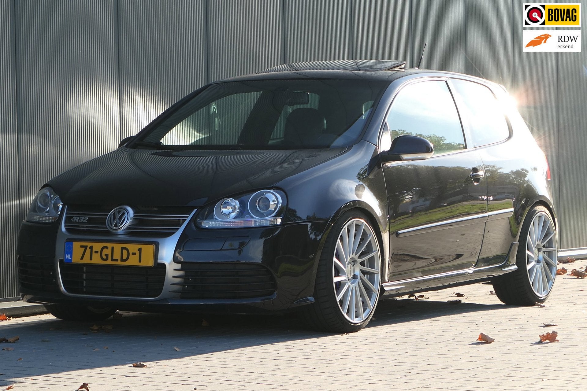 Volkswagen Golf 3.2 R32 Pano Leder Navi Cruise Stoelverwarmi, Auto's, Volkswagen, Gebruikt, Zwart, 3189 cc, Zwart