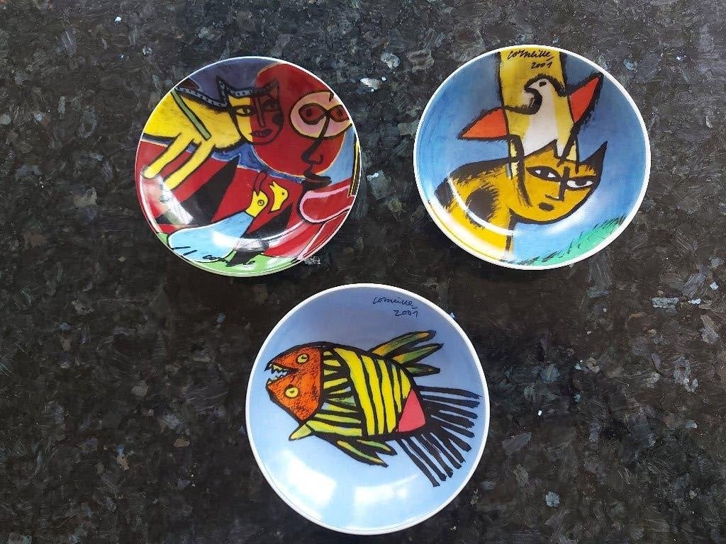 3 Corneille schaaltjes, Antiek en Kunst, Ophalen of Verzenden