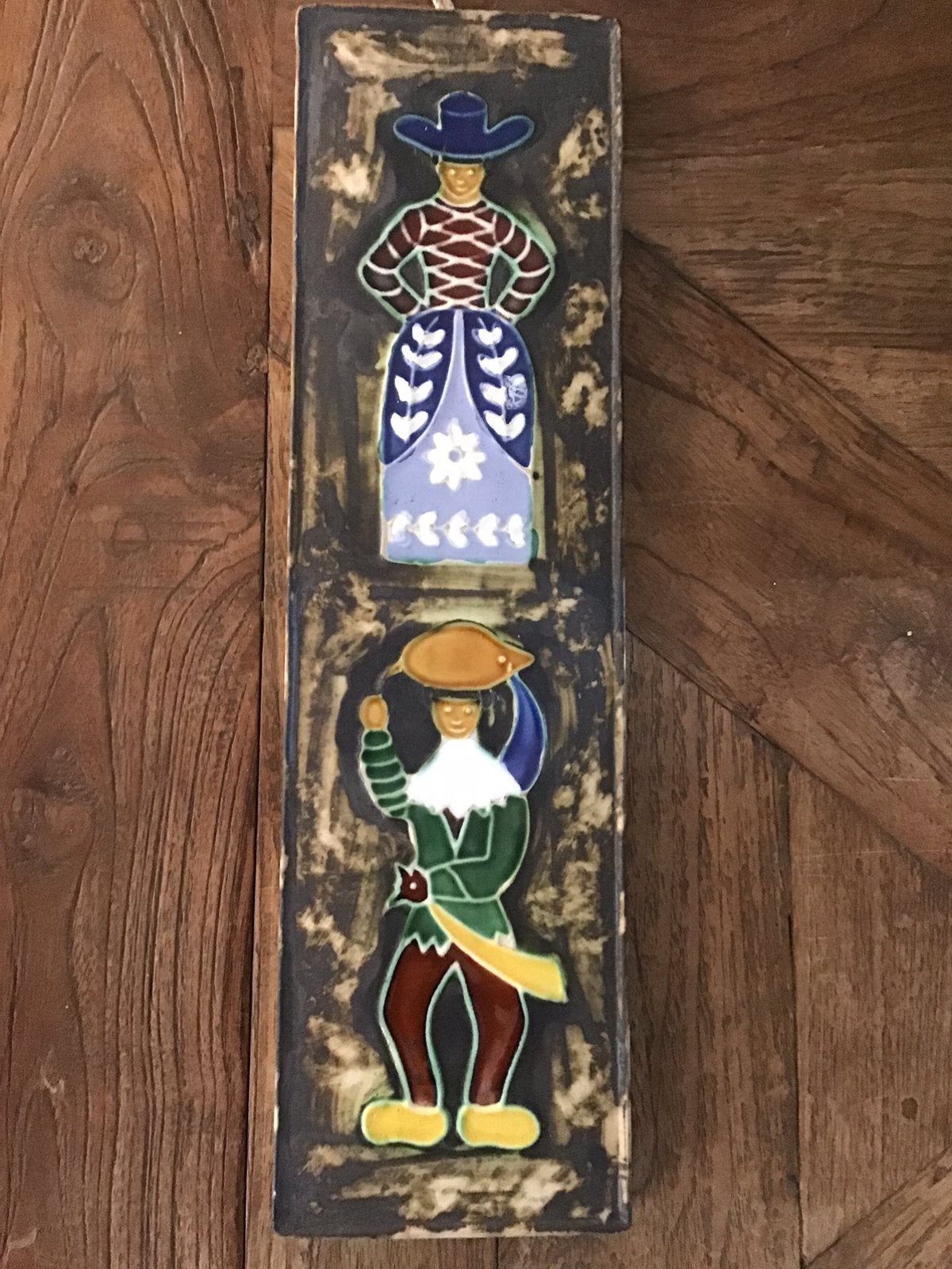 Henk Potters tableau van keramiek jaren ‘60 helmaal gaaf, Ophalen of Verzenden