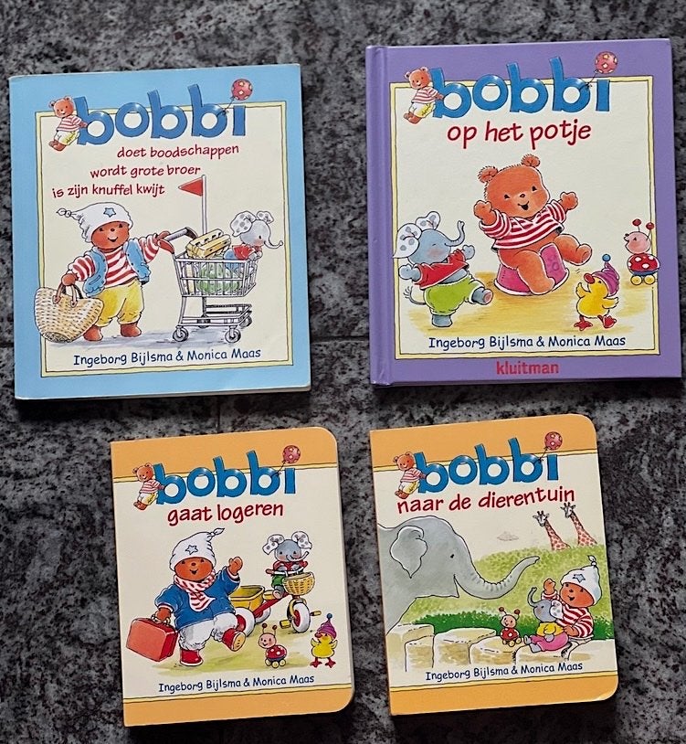 4 Bobbi-boekjes z.g.a.n., Boeken, Ingeborg Bijlsma & Monica Maas, Ophalen of Verzenden, Zo goed als nieuw, 2 tot 3 jaar