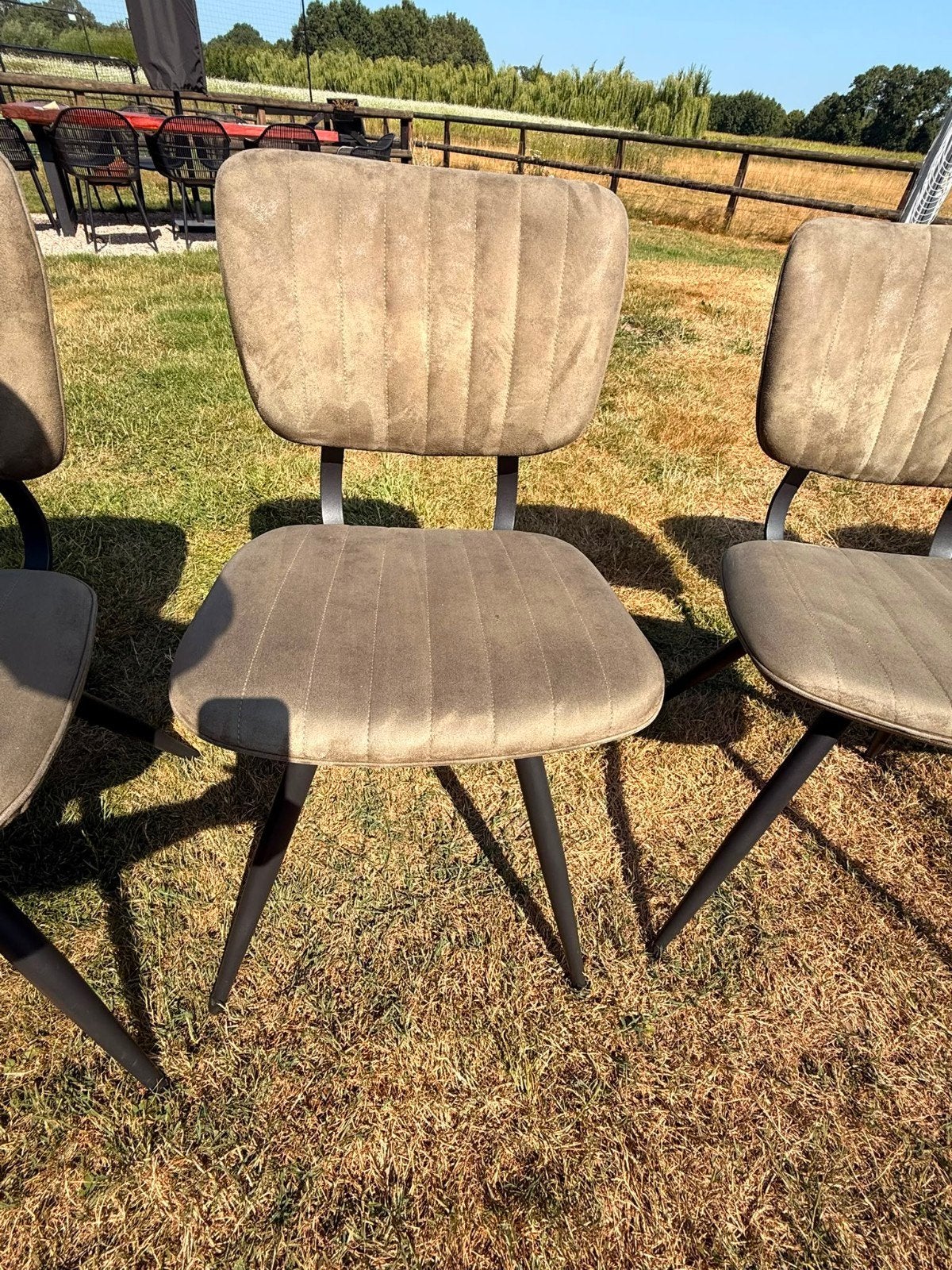 Set van 10 comfortabele eetkamerstoelen, Ophalen, Modern, Comfortabel, Gebruikt, Overige kleuren