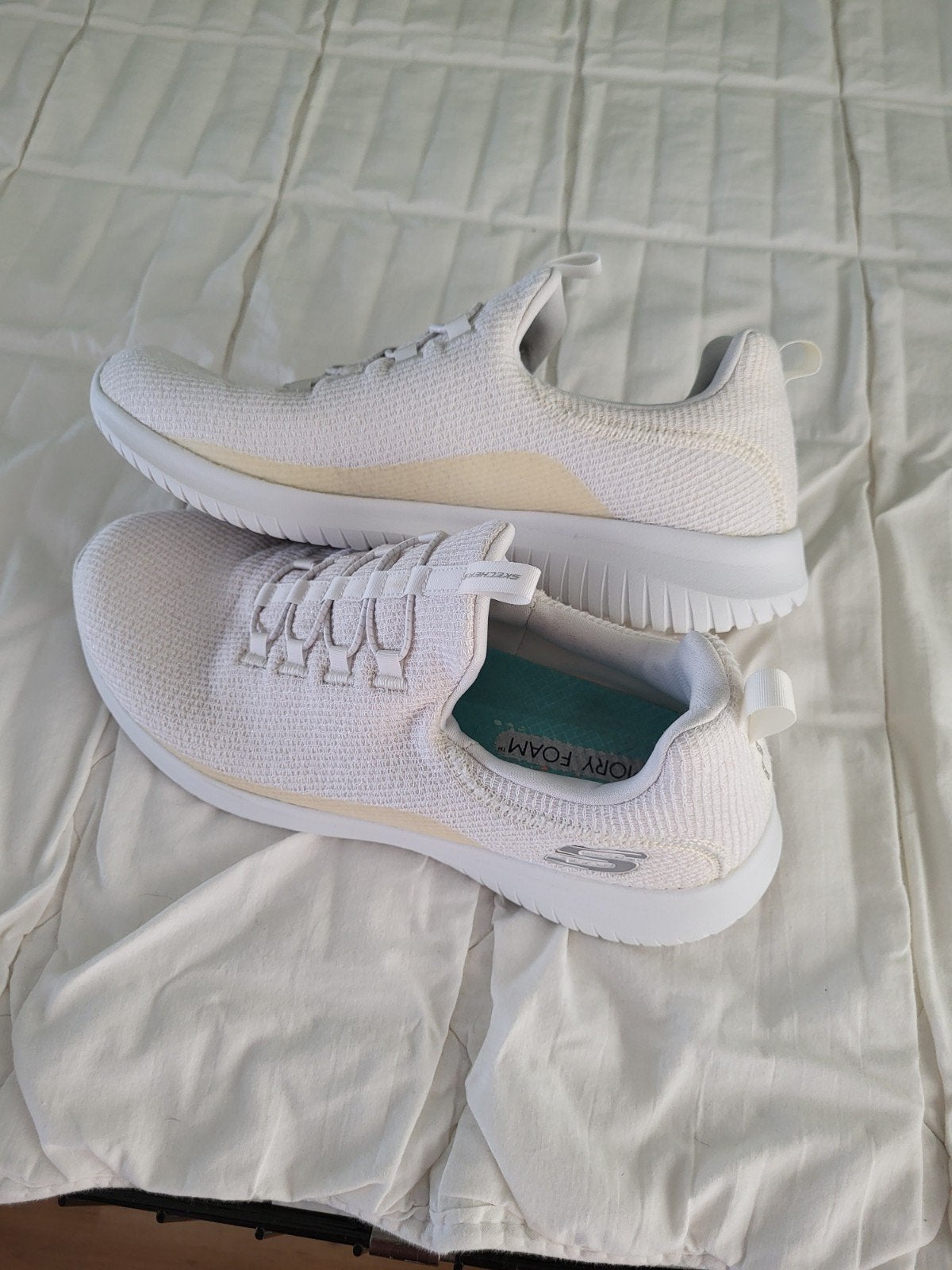 Witte skechers maat 41..., Ophalen of Verzenden, Gedragen, Wit