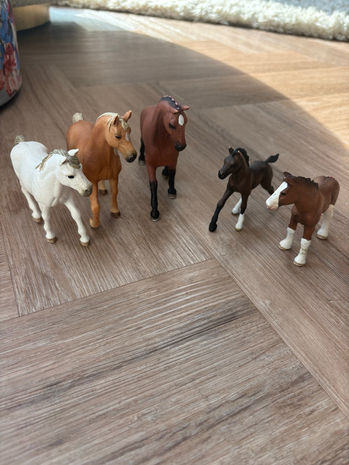 Schleich paarden en veulens set, Ophalen of Verzenden, Gebruikt, Jongen of Meisje