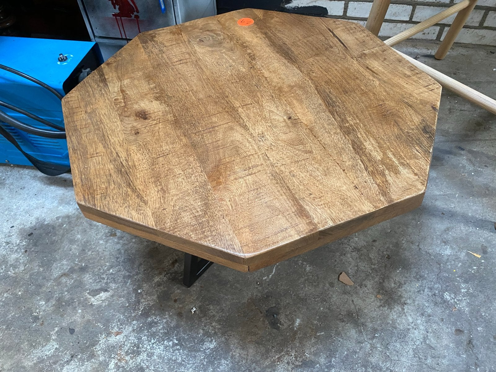 Bijzettafel massief mangohout 8-kant, Ophalen, Minder dan 45 cm, Minder dan 55 cm, Nieuw