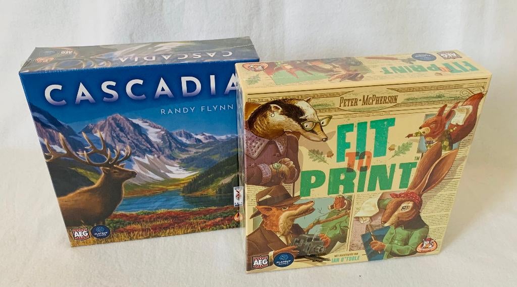 Cascadia NL & Fit to Print NL - Bordspel | ophalen mogelijk, Hobby en Vrije tijd, Gezelschapsspellen | Bordspellen, White Goblin Games