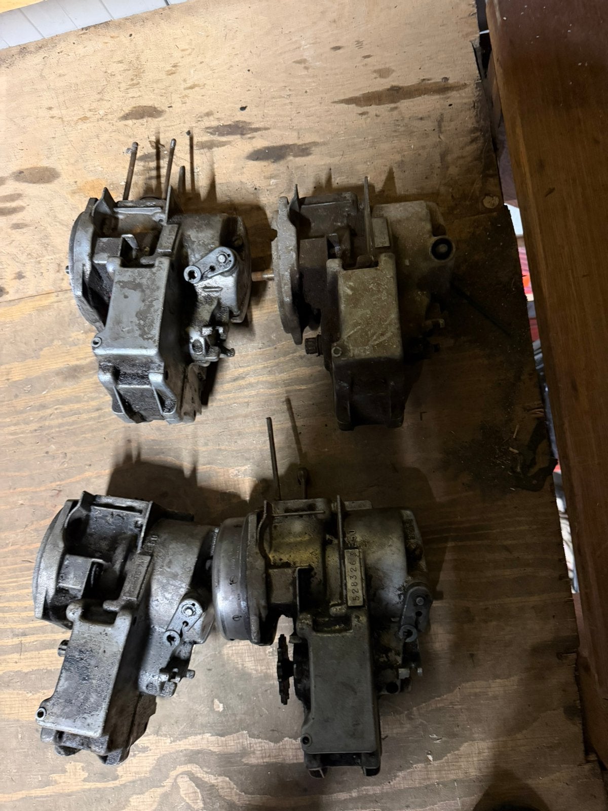 4 x oude type puch blok, Ophalen, Gebruikt, Blok