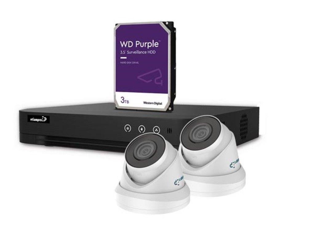 CCTVPROM22W Cameraset met NVR recorder en 2 camera's, Ophalen of Verzenden, Nieuw, Buitencamera