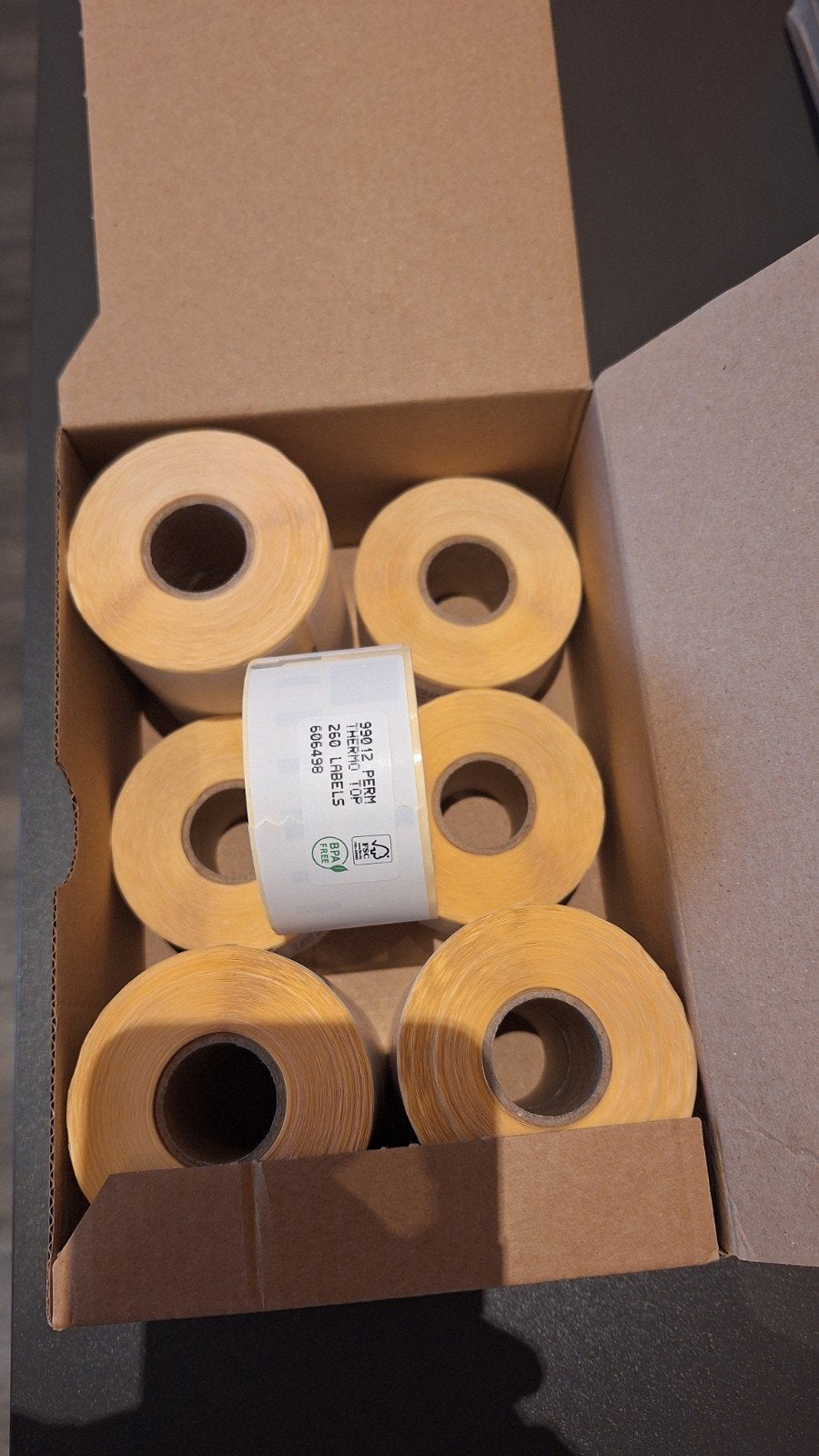 Dymo 450 rollen. Nieuwe thermische etiketten 89x36mm, 10 rol, Computers en Software, Ophalen of Verzenden
