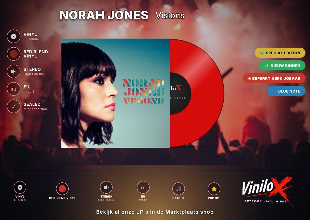 Norah Jones – Visions | LP | Red Blend Blue Note, Geseald, 1980 tot heden, Ophalen of Verzenden, 12 inch