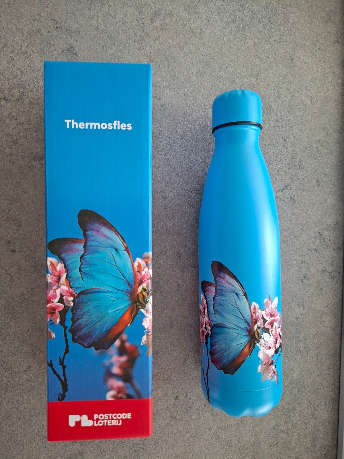 Thermosfles vlinder nieuw, Thermoskan, Nieuw, Ophalen of Verzenden, Glas