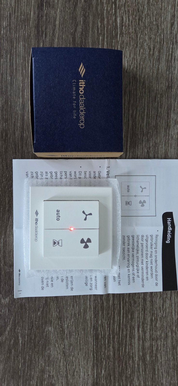 Itho Daalderop RFT-M AUTO Ventilator Afstandsbediening, Ophalen of Verzenden, Nieuw, Ventilator en Afzuiger