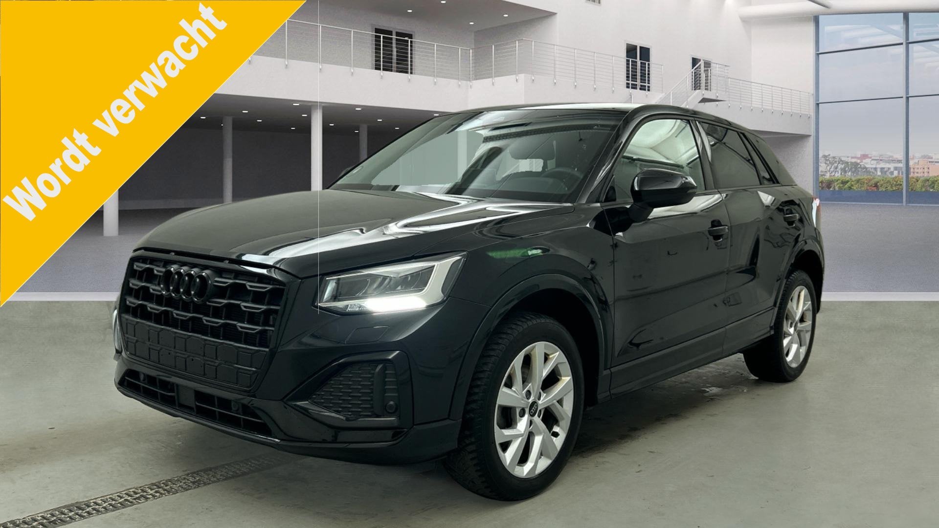 Audi Q2 35 TFSI Advanced edition Black, Auto's, 12 maanden, Stof, 4 cilinders, Zwart