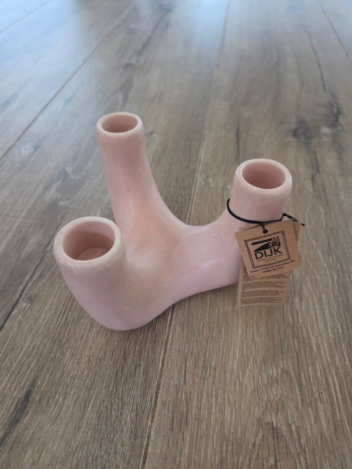 Nieuwe Roze Kandelaar van DIJK Natural Collections, Ophalen, Overige merken, Nieuw, Roze