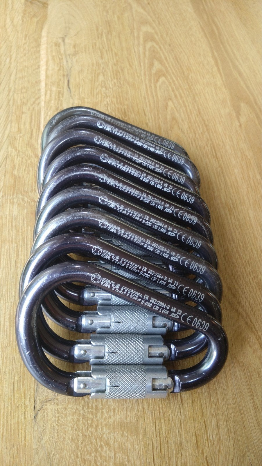 Skylotec Karabiners (10 stuks) - Klimsport Accessoire, Ophalen of Verzenden, Zo goed als nieuw, Klimsport-accessoire