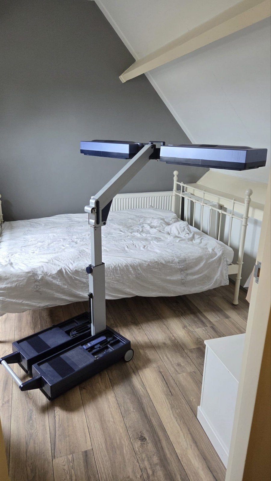Philips HB 861 Home Solaria Zonnebank, Witgoed en Apparatuur, Ophalen, Gebruikt, Zonnebank dubbelzijdig, Minder dan 10 lampen