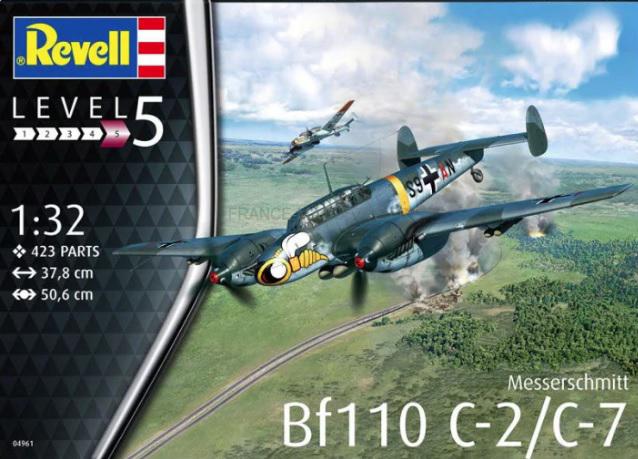 Messerschmitt BF110 revell 1/32, Revell, Nieuw, Ophalen of Verzenden, Groter dan 1:72