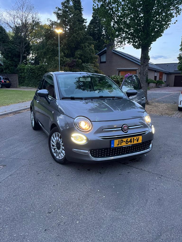 Fiat 500 0.9 85pk Twinair Turbo 2016 Grijs, Auto's, Fiat, 31 €/maand, Leder en Stof, Particulier, 915 kg