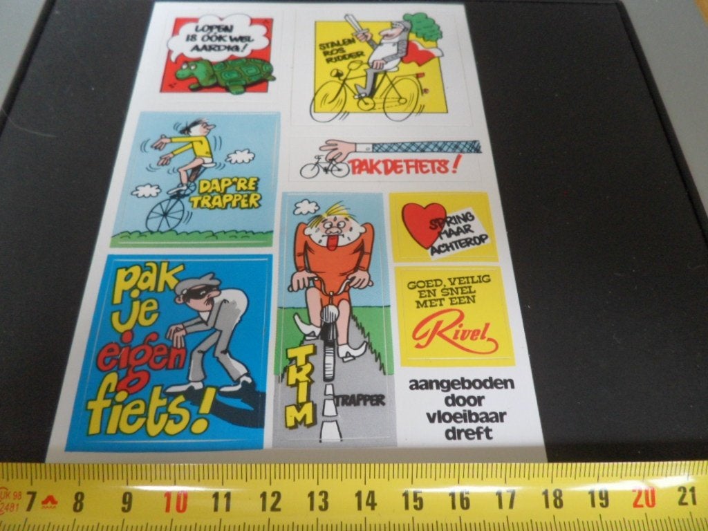 sticker set Friets  Vloeibaar Dreft, Ophalen, Zo goed als nieuw