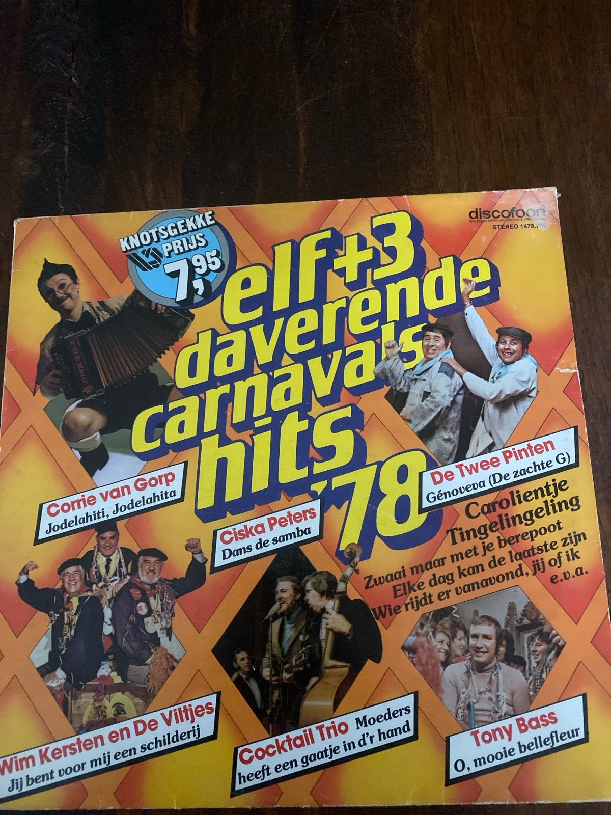 Elf + 3 Daverende Carnavals Hits '78 LP - Diverse Artiesten, LP, Gebruikt, Ophalen of Verzenden, Feestmuziek