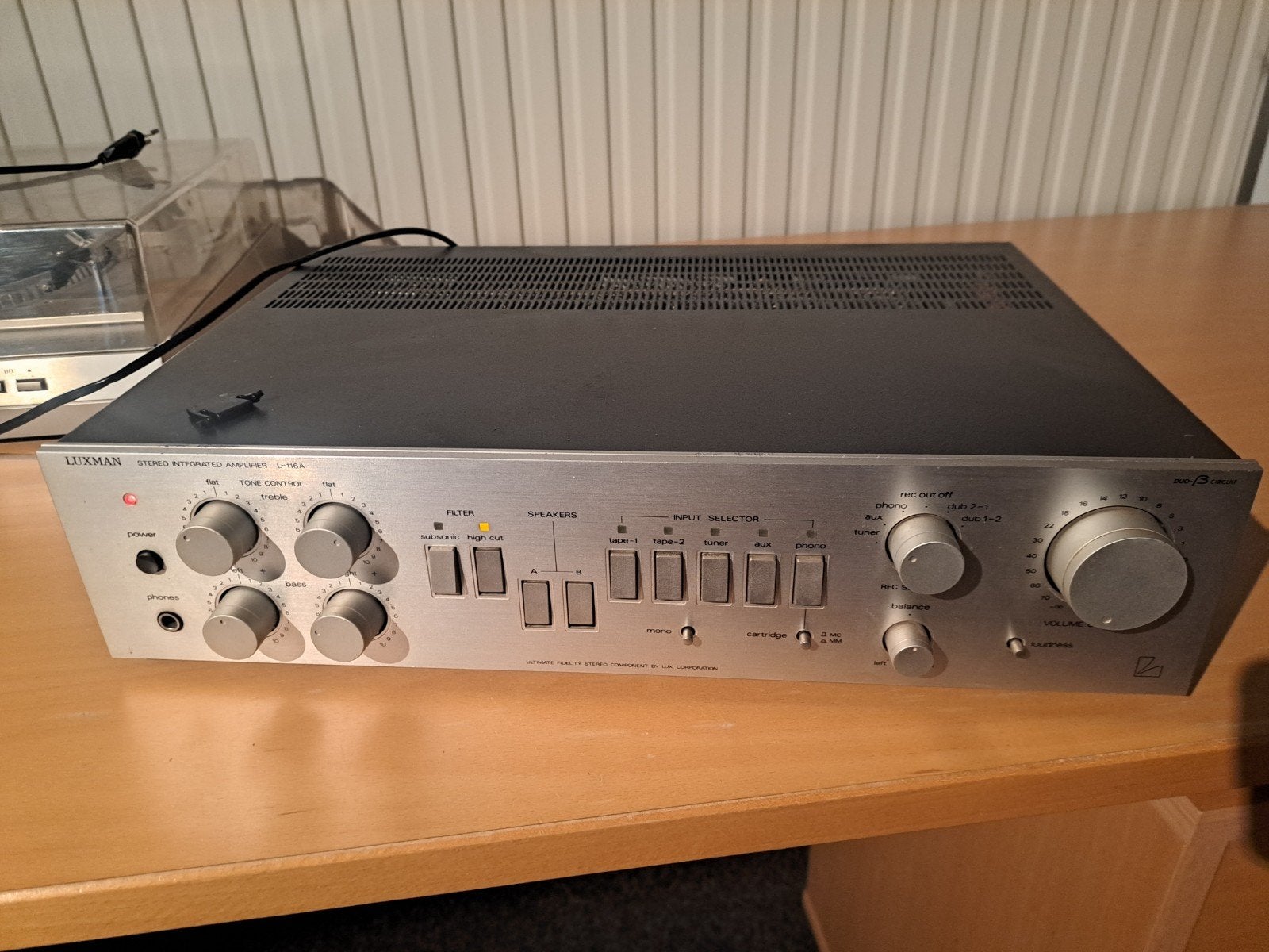 Te koop Luxman versterker, Ophalen of Verzenden, Gebruikt, Minder dan 500 watt, Overige typen