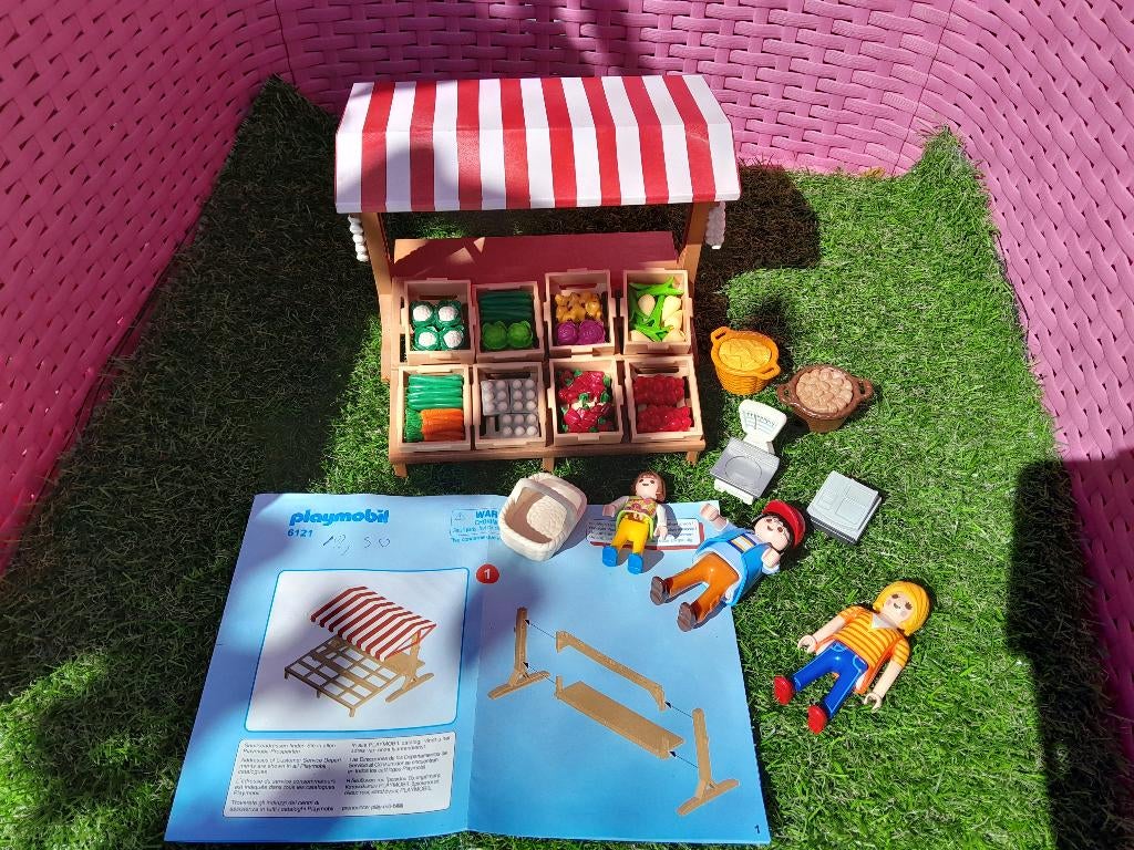 playmobil groenten kraam, Ophalen of Verzenden, Nieuw, Complete set