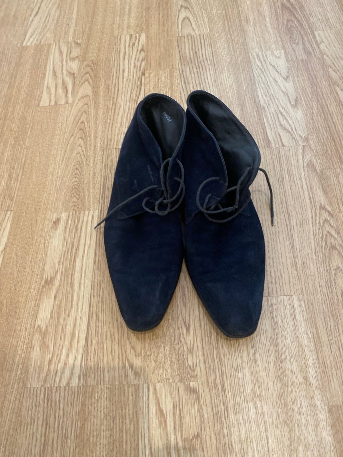 SuitSupply suède veterschoenen - Maat 41, 1/2, Kleding | Heren, Schoenen, Ophalen of Verzenden, Gedragen, Blauw, Veterschoenen
